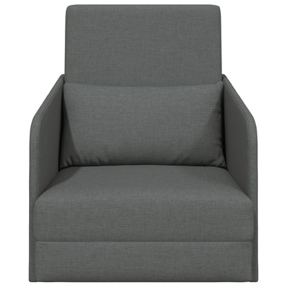Vloer Sofa Bed 2-In-1 65X80X83 Cm Stof Donkergrijs