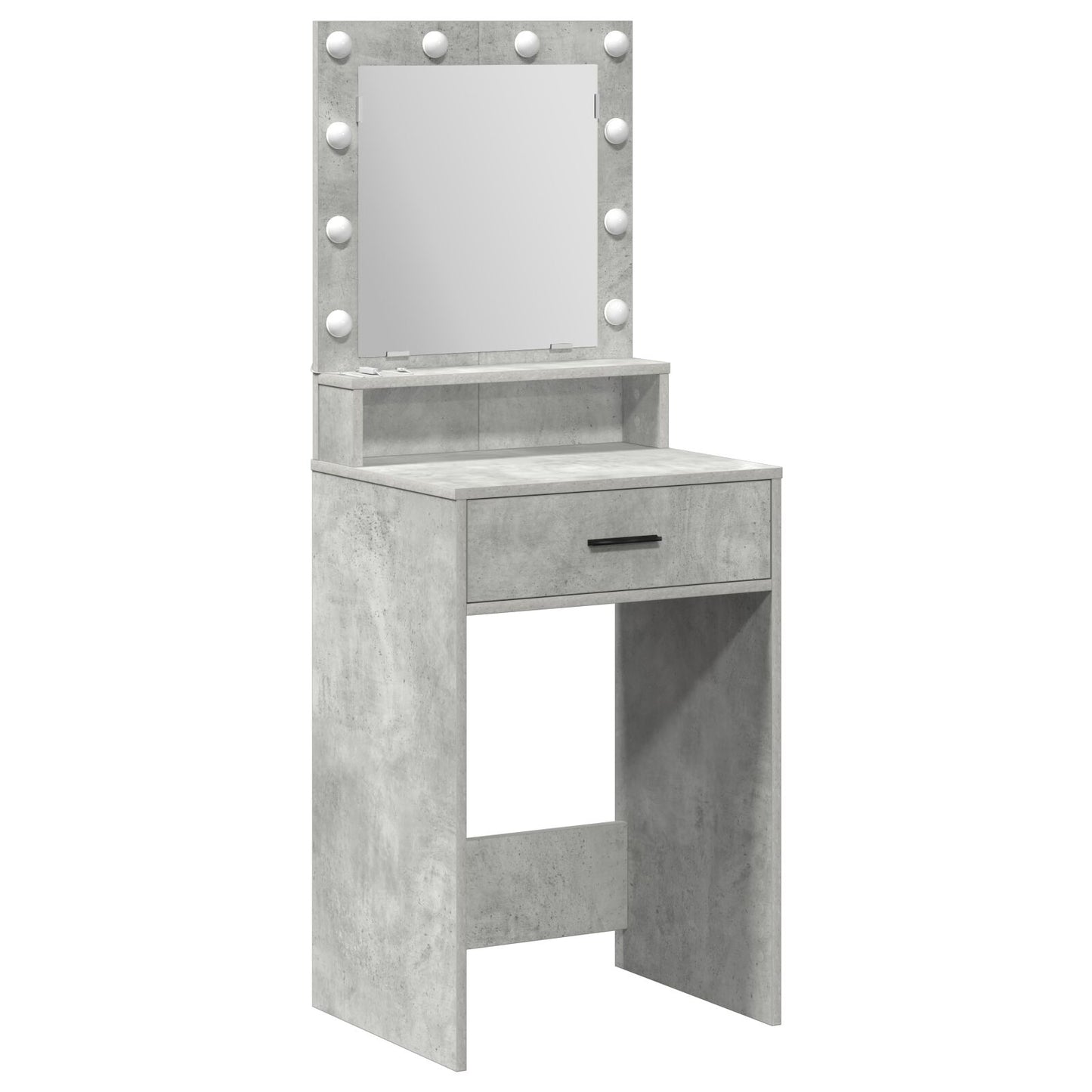 Kaptafel Met Led-Verlichting Betonnen Grijs 50 x 41 x 135 cm Beton grijs