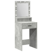 Kaptafel Met Led-Verlichting Betonnen Grijs 50 x 41 x 135 cm Beton grijs