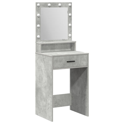 Kaptafel Met Led-Verlichting Betonnen Grijs 50 x 41 x 135 cm Beton grijs