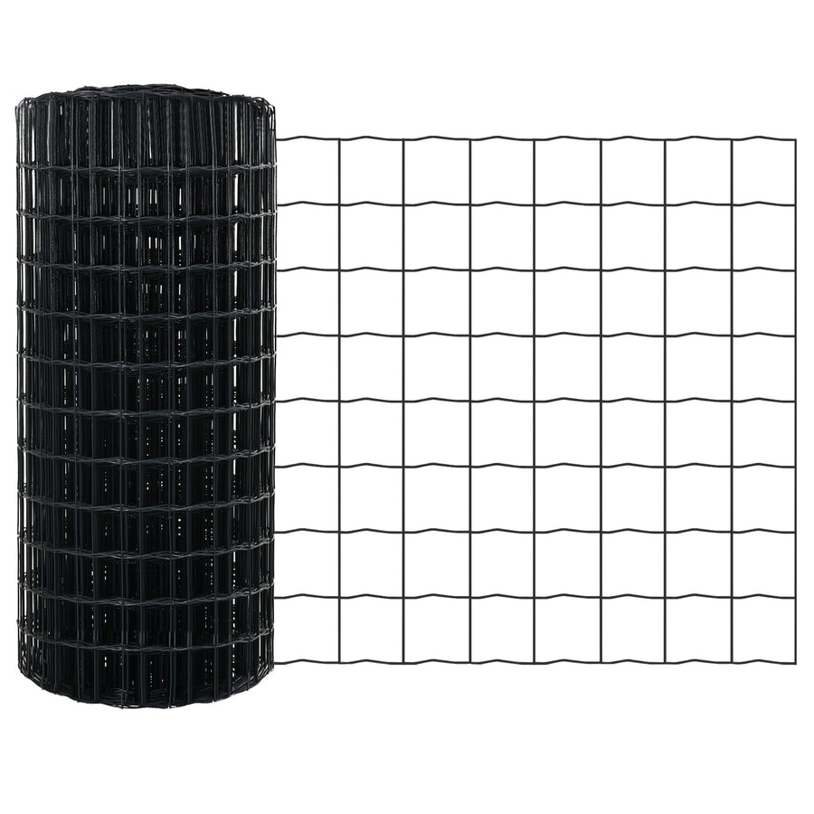 Tuinafscheiding Set Set Van 2 Grijs Poedergecoat Staal Duurzaam