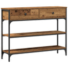 Wandtafel 72.5x25x75 cm oud hout