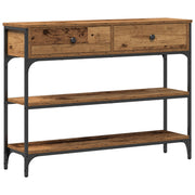 Wandtafel 72.5x25x75 cm oud hout