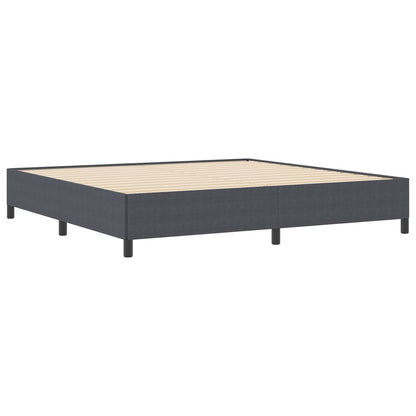 Bedframe Corduroy Stof Donkergrijs 200 x 200 cm