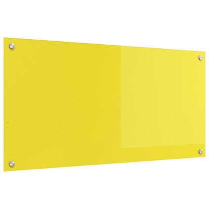 Keuken Achterwand 100X50X0,6 Cm Gelaagd Glas Geel 100 x 50 cm