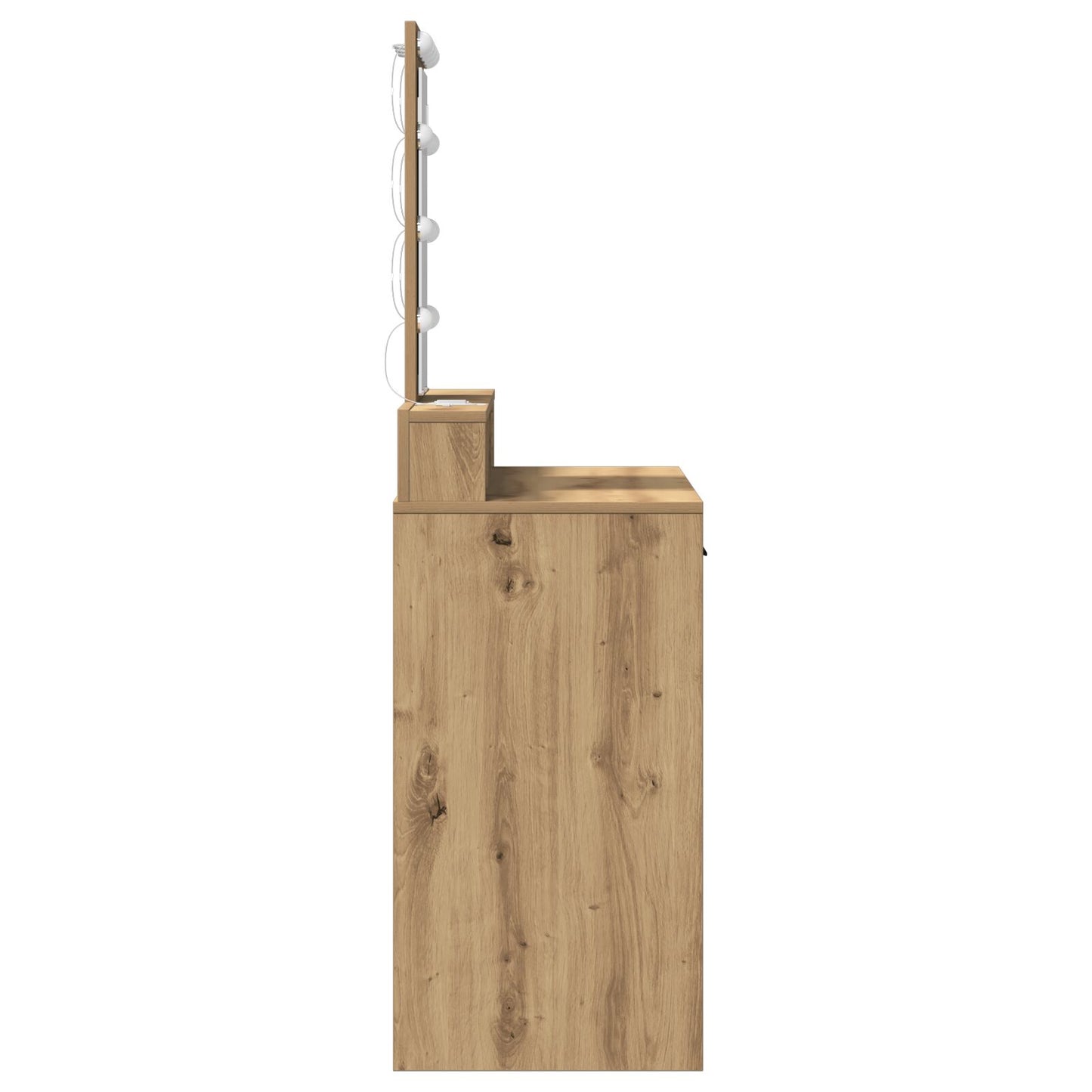 Kaptafel Met Led-Verlichting Artisan eiken 100 x 41 x 140 cm