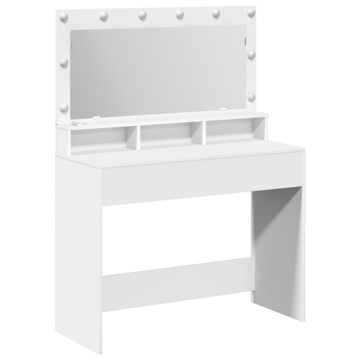 Te Kaptafel Met Led-Verlichting - Wit 100 x 41 x 135 cm