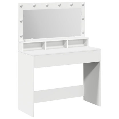 Te Kaptafel Met Led-Verlichting - Wit 100 x 41 x 135 cm