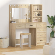 Kaptafel met lade bruin 78.5x41x135 cm