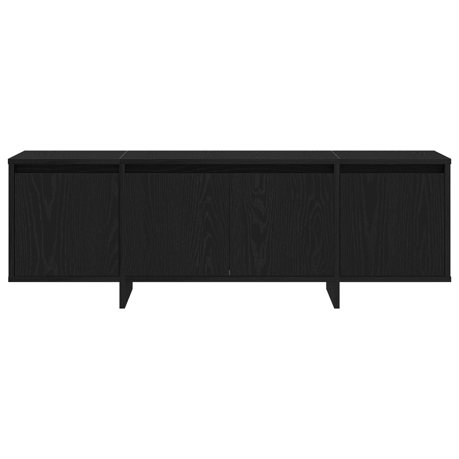 Tv Kast Zwart Eiken 120X30X40,5 Cm Gemaakt Van Hout