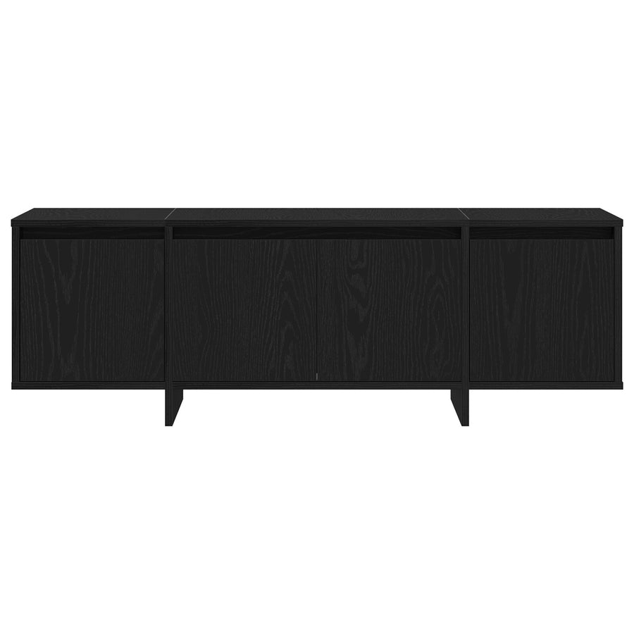 Tv Kast Zwart Eiken 120X30X40,5 Cm Gemaakt Van Hout