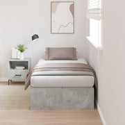 Opbergbedframe 90x200 cm beton grijs