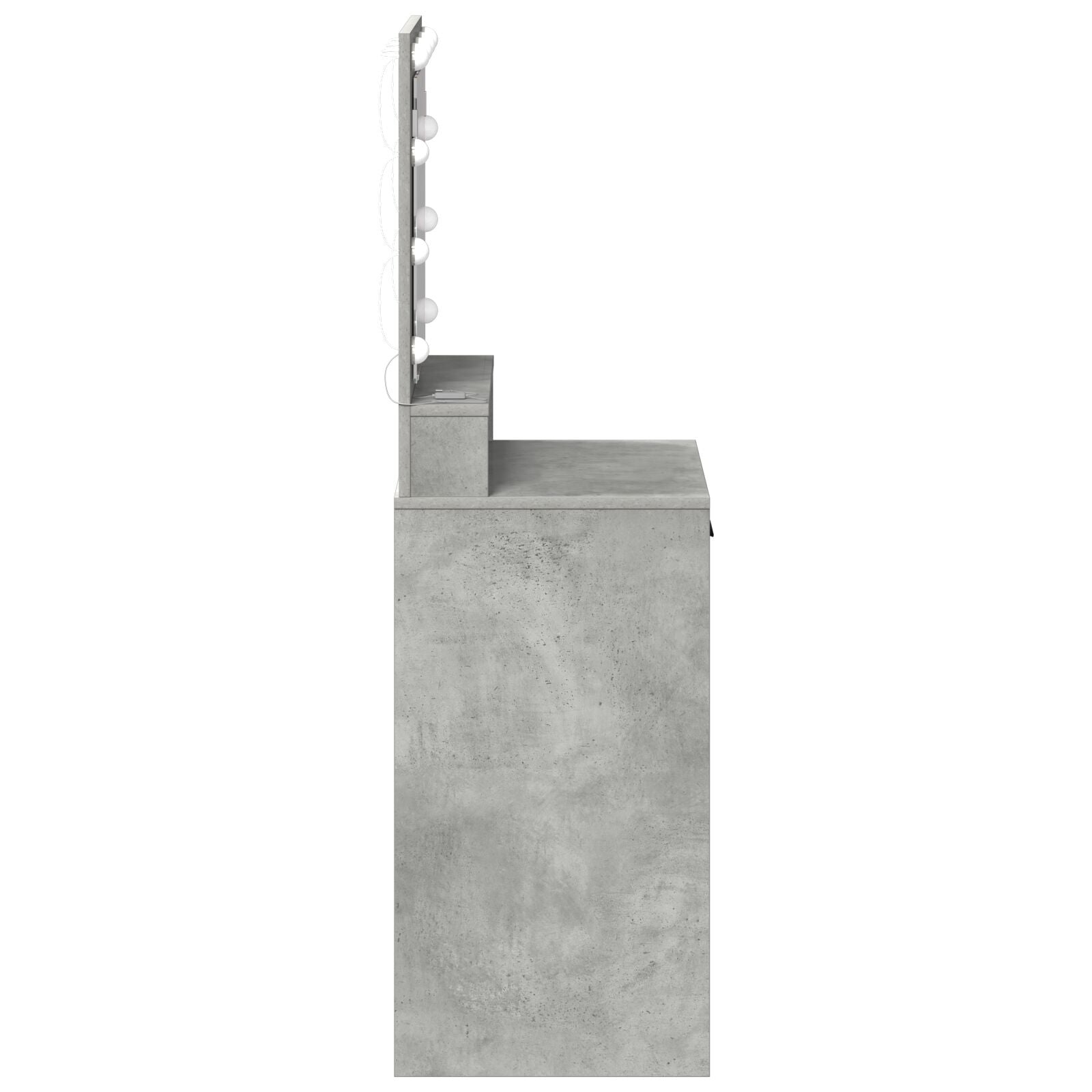 Kaptafel Met Led-Verlichting Betonnen Grijs 50 x 41 x 135 cm Beton grijs