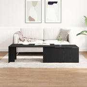 Salontafel zwart eiken 150x50x35 cm