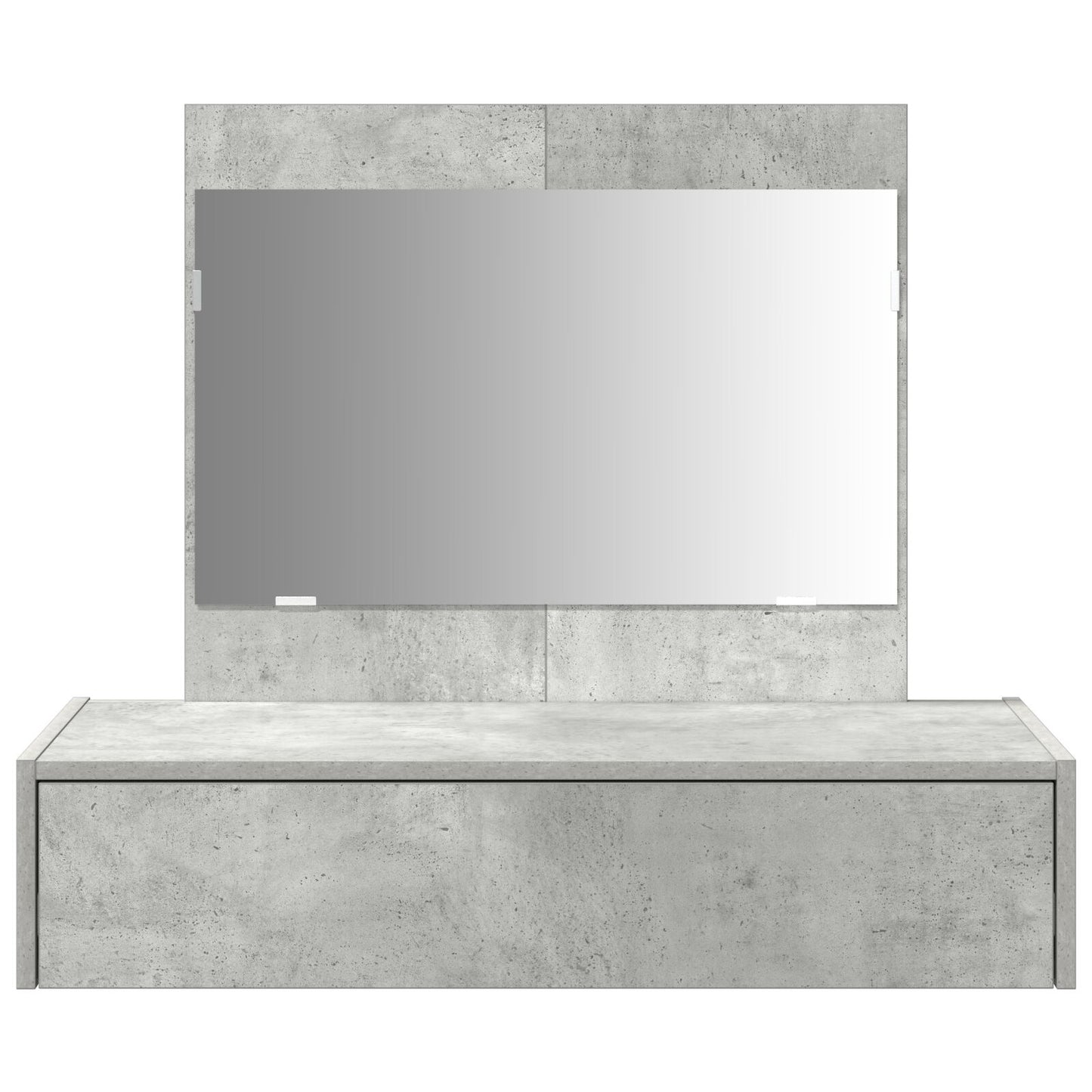 Wandkaptafel 83 x 40 x 70 cm Betonnen Grijs zonder LED