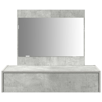 Wandkaptafel 83 x 40 x 70 cm Betonnen Grijs zonder LED