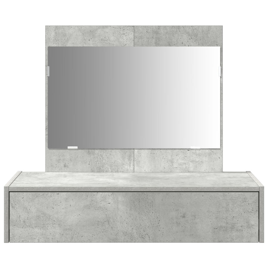Wandkaptafel 83 x 40 x 70 cm Betonnen Grijs zonder LED
