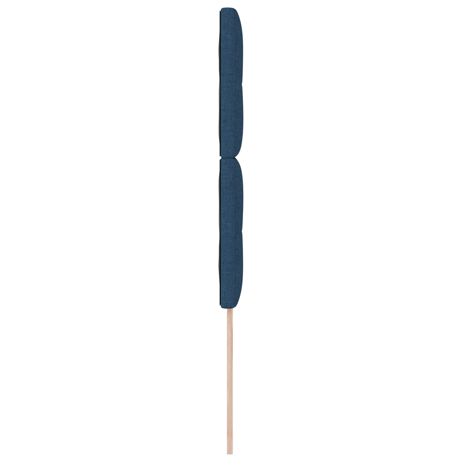 Hoofdbord Met Knoop-Tufting Stof Blauw 80 cm Hoog hoofdbord