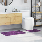 Anti-slip Bath Mat Set 2 pcs Purple PP