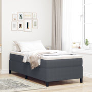 Boxspringbed 100x200 cm donkergrijs katoen