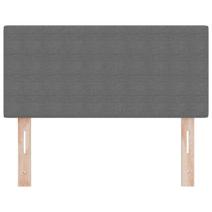 Led-Headboard Simpel Ontwerp Katoenen Stof Lichtgrijs 80 cm Laag hoofdeinde
