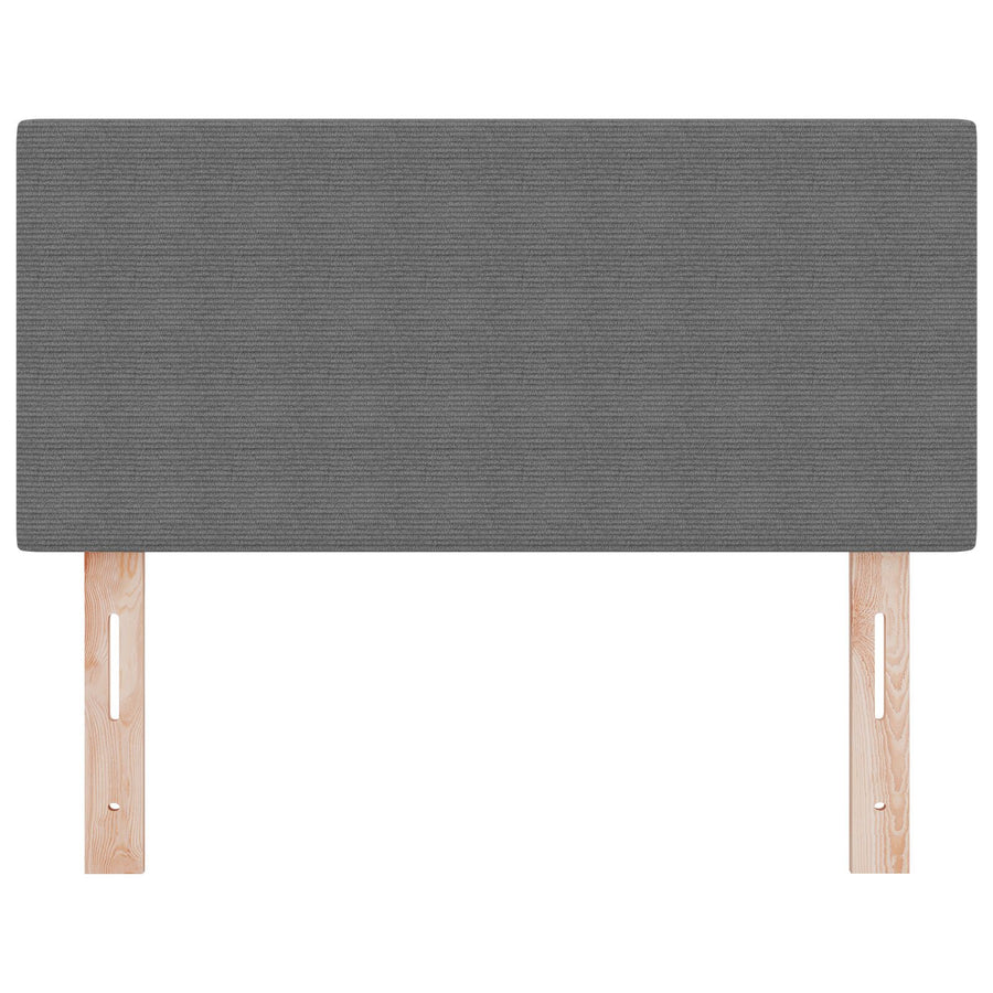 Led-Headboard Simpel Ontwerp Katoenen Stof Lichtgrijs 80 cm Laag hoofdeinde