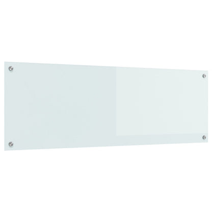 Keukenwand 120X40X0,6 Cm Gelaagd Glas Wit 120 x 40 cm