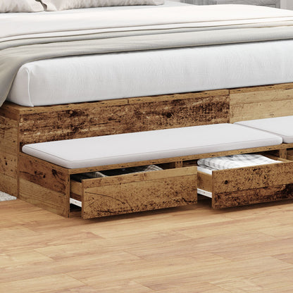 Bedlade Oude Hout Engineered Wood Oud hout 180 x 36,5 x 16,5 cm