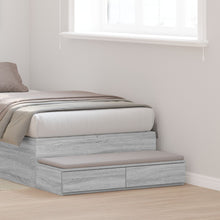Bedladen Bewerkt Hout Grijs sonoma 75 x 36,5 x 16,5 cm