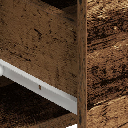 Highboard 80X33X150 Cm Gelaagd Hout Oud hout