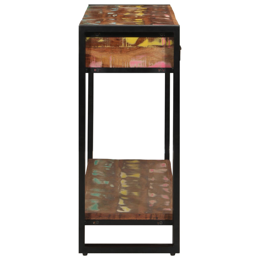 Console Tafel Meerkleurig 120X33X75 Cm Massief Hout Gerecycled 120 cm Massief gerecycled hout