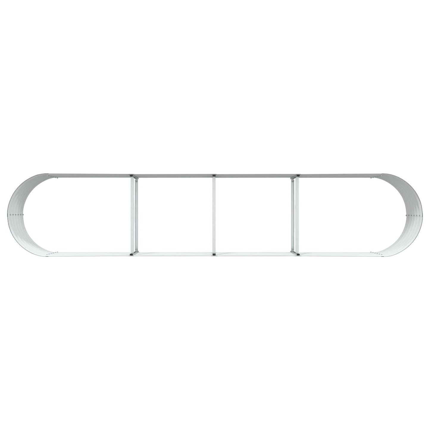Tuin Verhoogd Bed Gegalvaniseerd Staal 400 x 80 x 44 cm Bruin