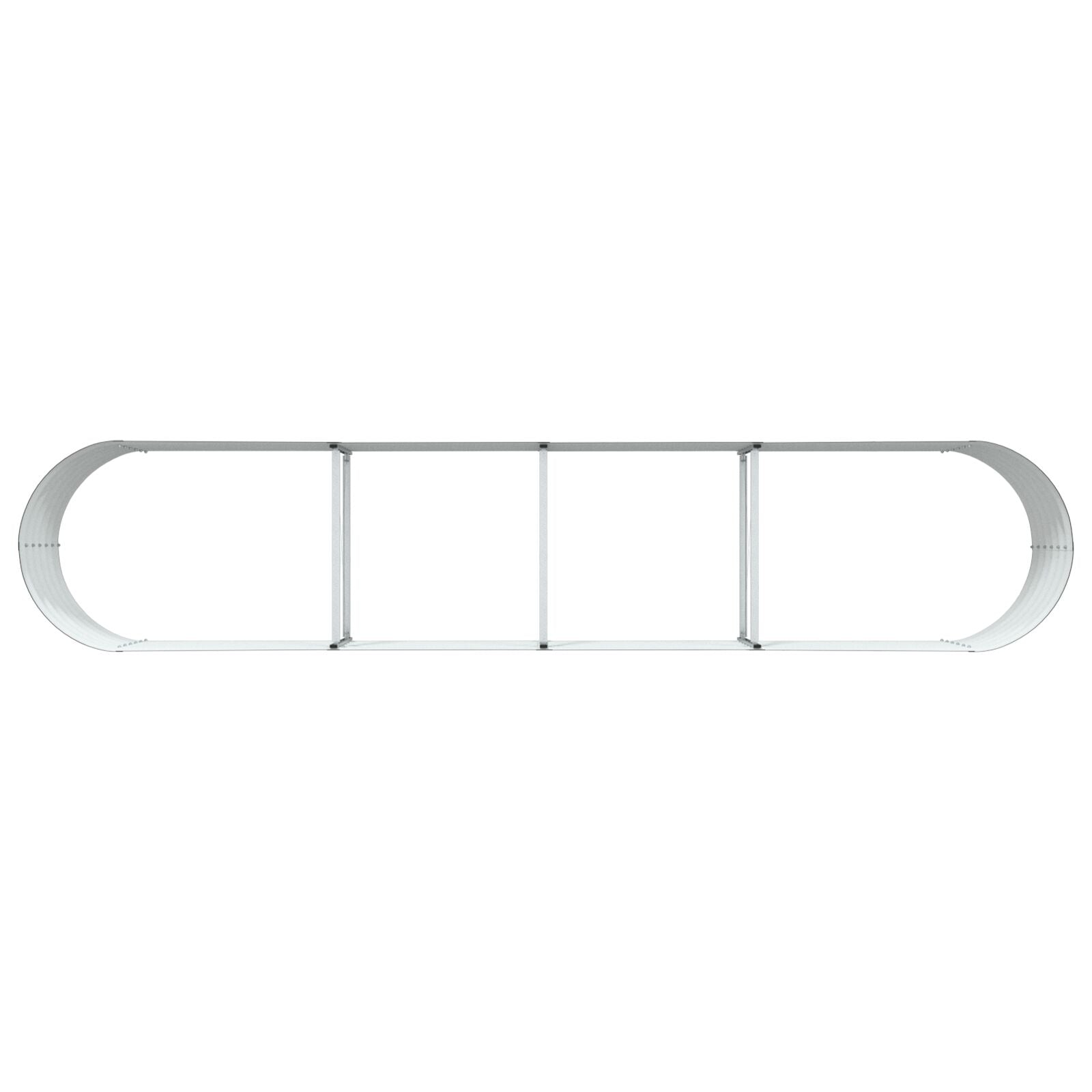 Tuin Verhoogd Bed Gegalvaniseerd Staal 400 x 80 x 44 cm Bruin