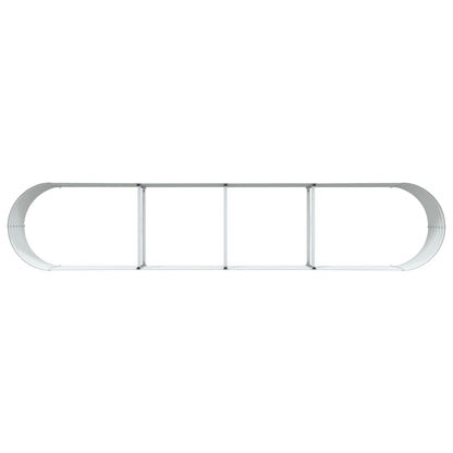 Tuin Verhoogd Bed Gegalvaniseerd Staal 400 x 80 x 44 cm Bruin