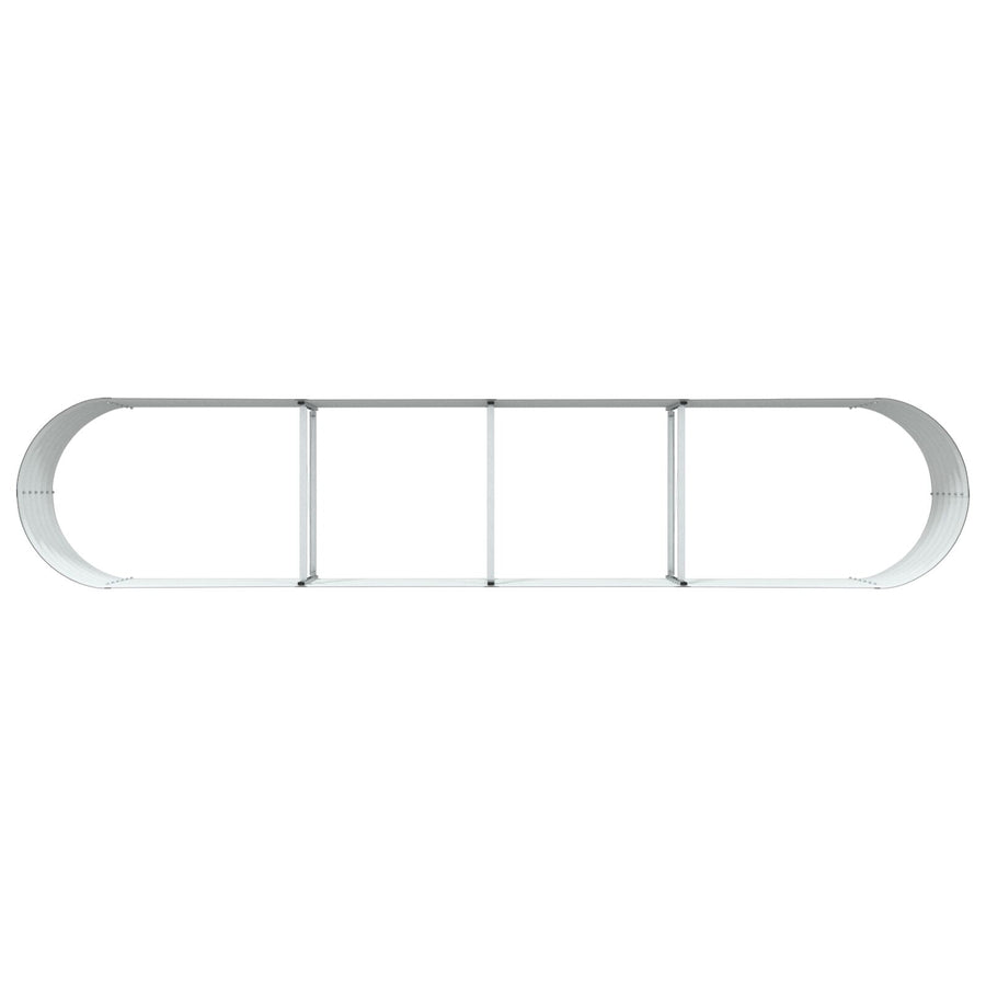 Tuin Verhoogd Bed Gegalvaniseerd Staal 400 x 80 x 44 cm Bruin