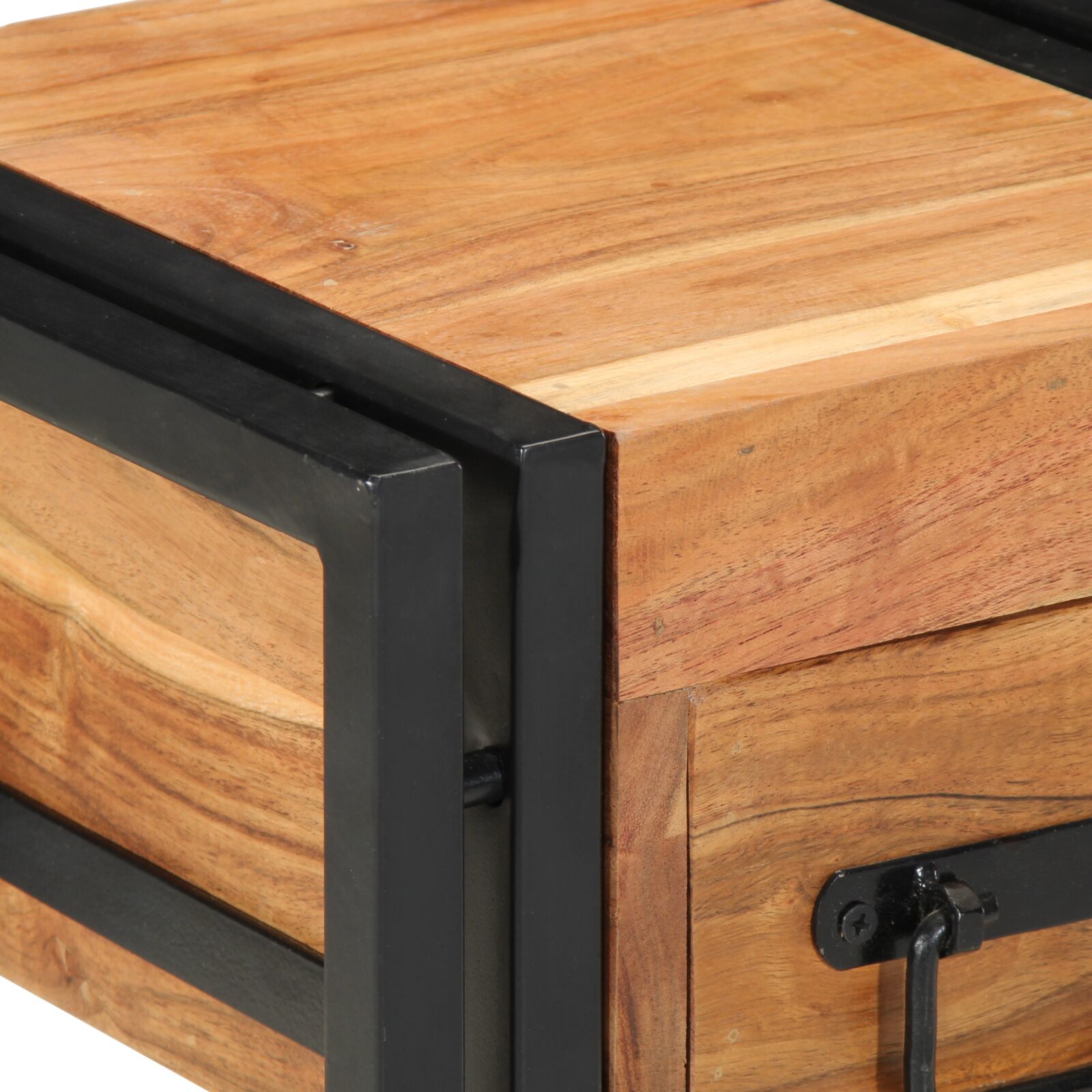 Nachtkastje 1 30 x 30 x 40 cm Massief acaciahout