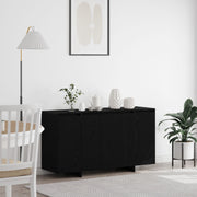 Sideboard Black Oak 135 x 41 x 75 cm Engineered wood