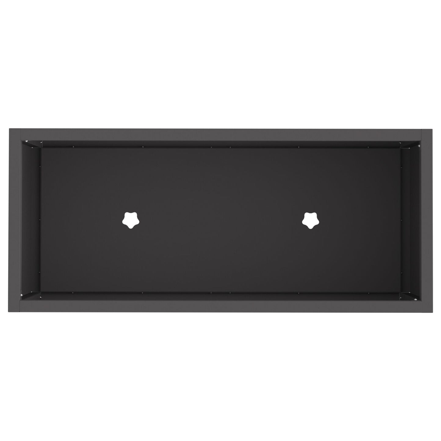 Verhoogde Tuinbed Staal Zwart 60 x 26 x 45 cm
