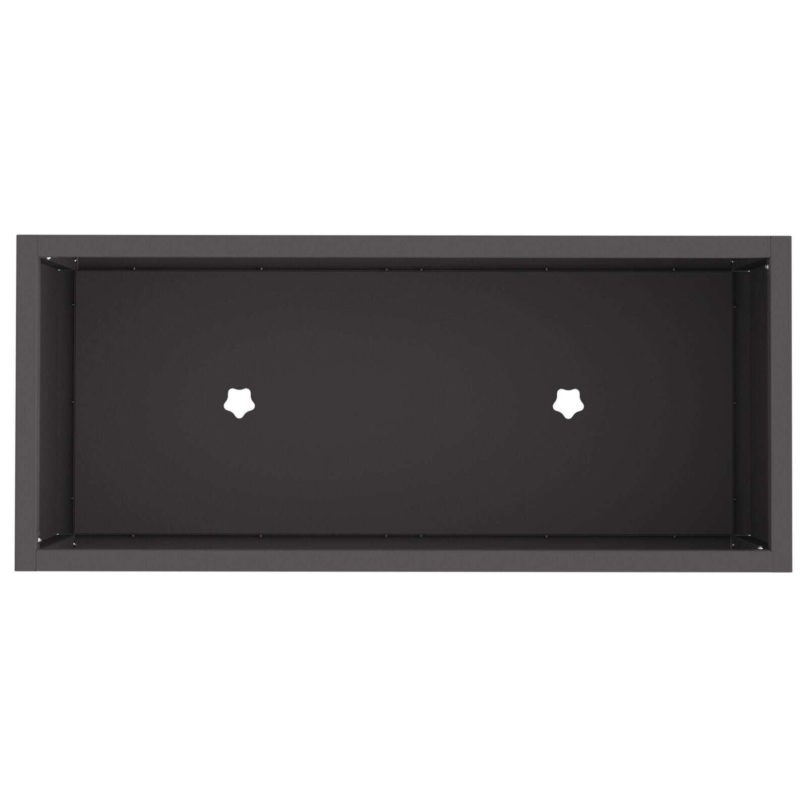 Verhoogde Tuinbed Staal Zwart 60 x 26 x 45 cm