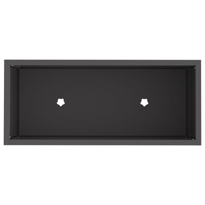 Verhoogde Tuinbed Staal Zwart 60 x 26 x 45 cm