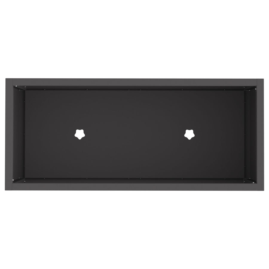 Verhoogde Tuinbed Staal Zwart 60 x 26 x 45 cm