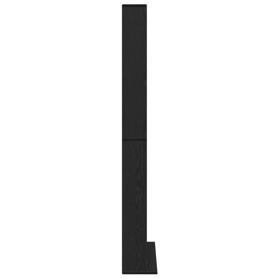 Cd-Kast Zwart Eiken 101X23X177,5 Cm Gelaagd Hout