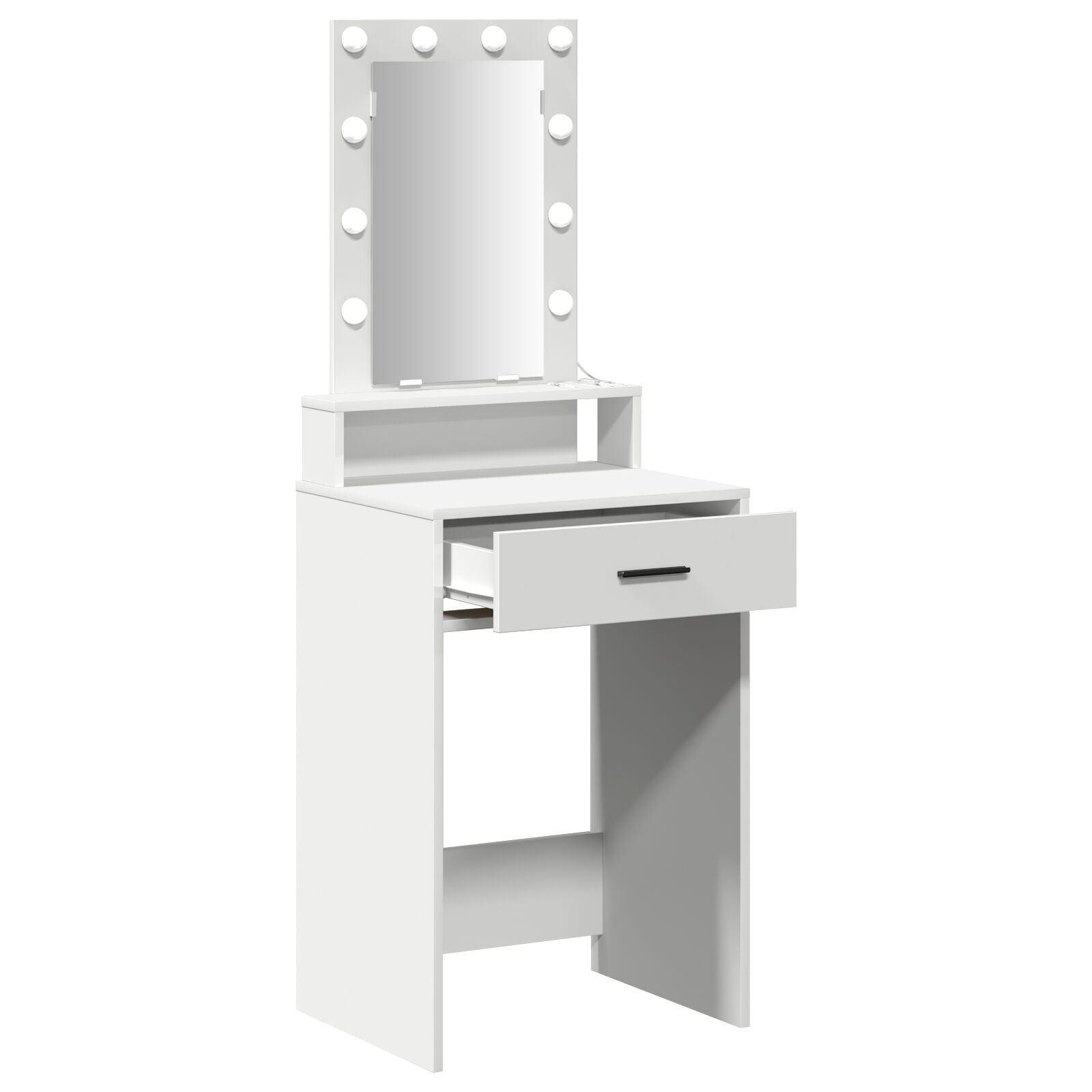 Kaptafel Met Led-Verlichting Wit 50 x 41 x 140 cm