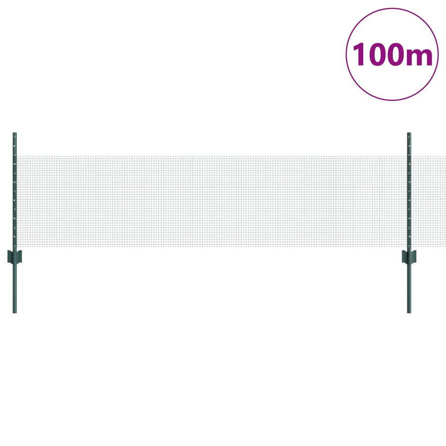 Gemaakt Gaashek Met 44 U Palen Groen 0,5X100 M Staal