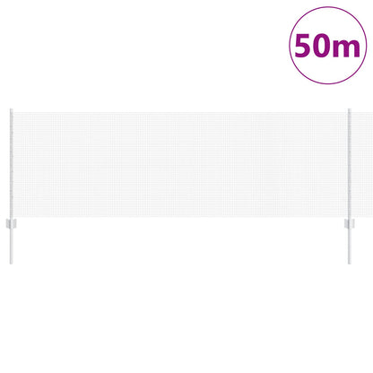 Gegalvaniseerd Draadhek Met 22 U-Palen Zilver 0.8X50 M Staal