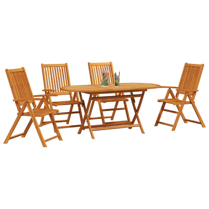 5-Delige Tuintafel Set Van Massief Acaciahout