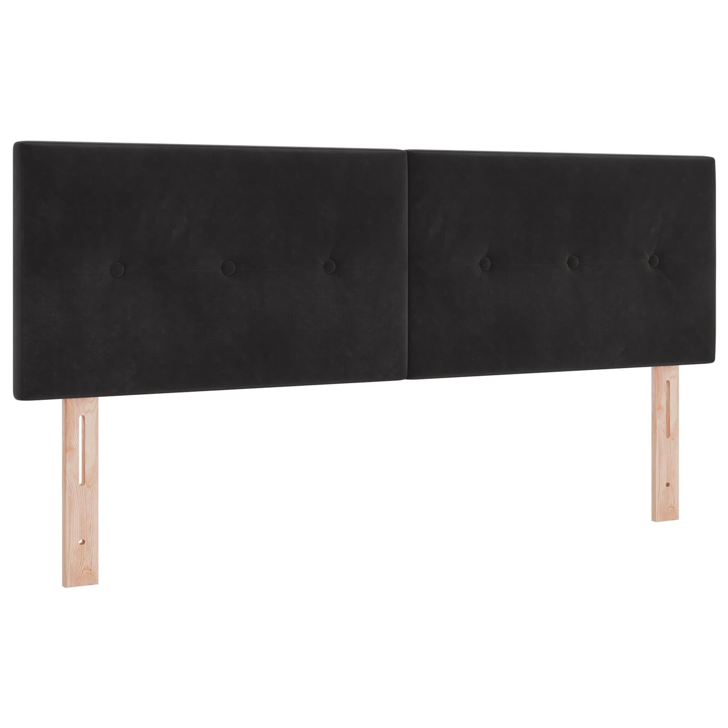 Boxspring Bed Met Matras Zwart 140X200 Cm Fluweel Blauw