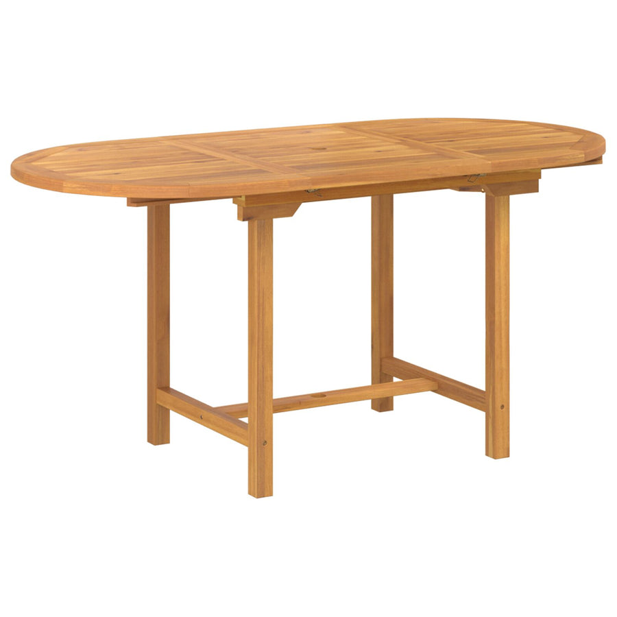 7-Delige Tuin Eettafelset Massief Hout Teak