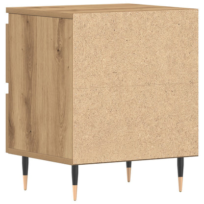 Nachtkastjes 2 Stuks Artisan Eiken 40X35X50 Cm Bewerkt Hout