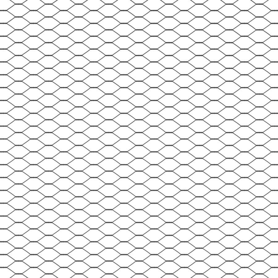 Hexagon Fence 1X100 M Staal Grijs 100 x 1 m 13 mm